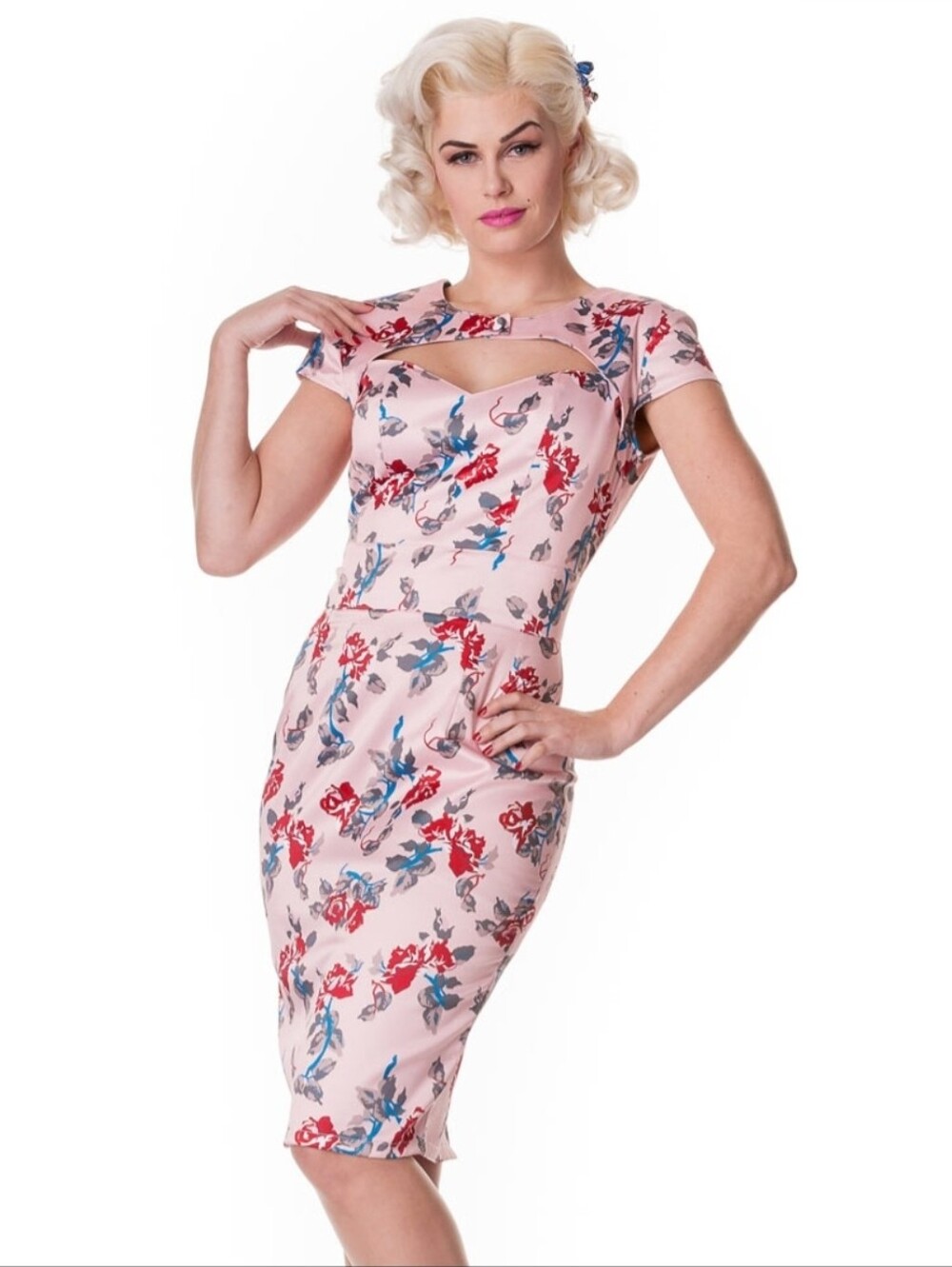 Hell Bunny Rosalie Wiggle Dress Size Medium